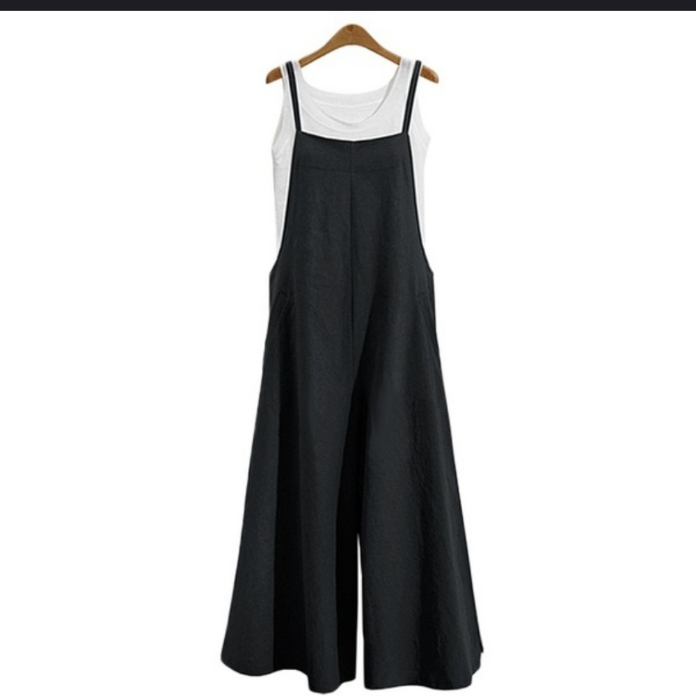 Zanzea Collections 4xl black jumpsuit/Romper